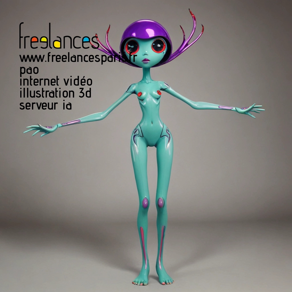 Pao mise en page internet vidéo illustration 3d serveur image IA générative AI freelance paris studio de création magazines C43N1WE0